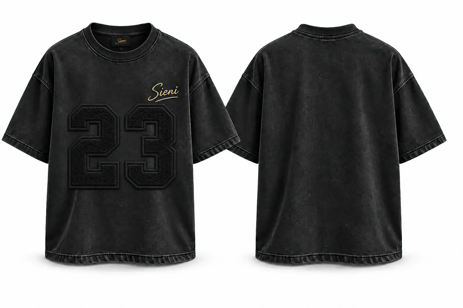 Varsity Number Tee in Black No. 23